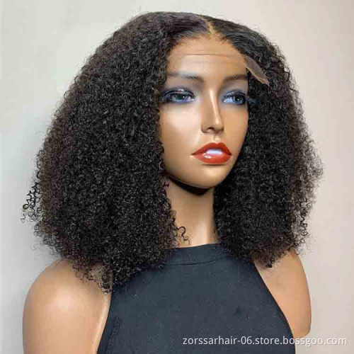 Natural black full frontal lace brazilian curly wig supplies 4x4 5x5 closure wigs afro kinky curly human hair lace front wigs